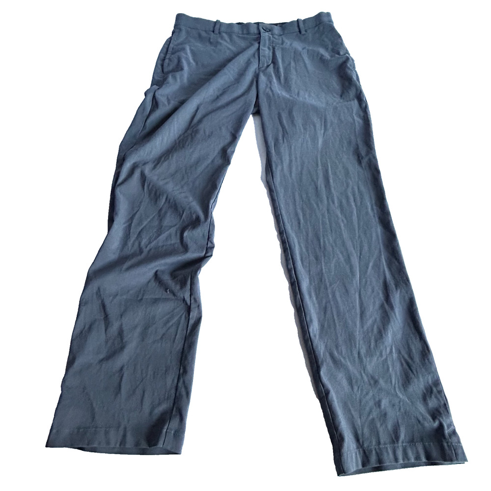 Nike Standard Fit Dri Fit Pants Mens 34x32 Gray Standard Fit